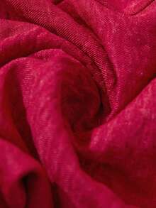 Sylviya 2件套 女士休闲红色短袖纽扣装饰套装，度假装 - 紅色 - 查看 7