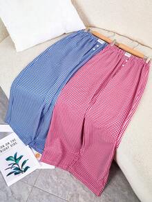 Dream Adore 2件套女士贴布字母印花宽松睡裤套装 - 彩色 - 查看 3