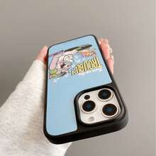 TOM & JERRY X SHEIN This Cartoon Cat And Mouse Pattern Two-In-One Phone Case Is Made Of TPU+PC Material, Featuring Shockproof Matte Texture And Leather Texture, Which Can Prevent Hand Sweating. The Exquisite Heart-Shaped Pattern Effectively Protects Your Apple 14/15 And 16/17 Pro Max Phones. - Multicolor - View 6