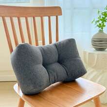 1pc [Multi-Color Options] Waterproof & Stain-Resistant Linen Lumbar Pillow - Office Sitting Support Cushion, Sofa Backrest, Car Seat Pad, Breathable Student Dorm Seat Cushion, Home Lumbar Support - Multicolor - View 14