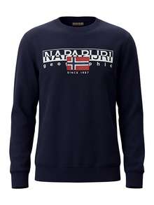 Men's Sweatshirt Navy Blue - BLU MARINE - View 4