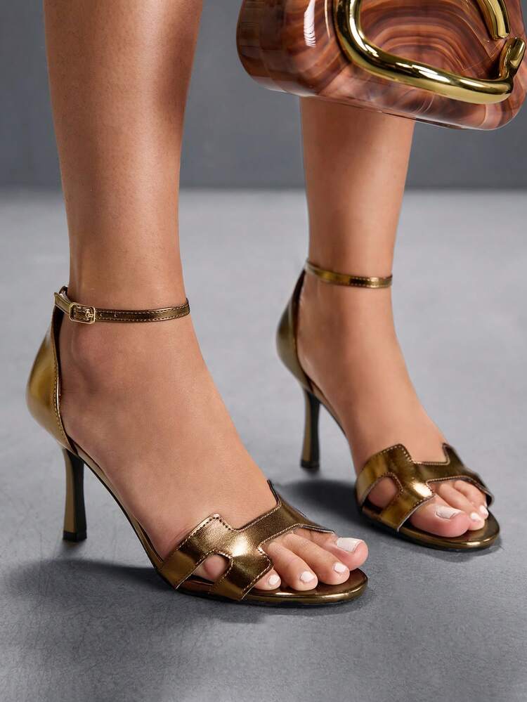 CUCCOO SZL Women's Fashionable And Elegant Heeled Sandals For Commuting Valentine's Day Spring Shoes Prom Heels