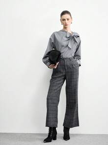 CUCCOO BIZCHIC Women's Fashion Versatile Lace-Up Chunky High Heel Ankle Boots Valentine's Day - Black - View 2