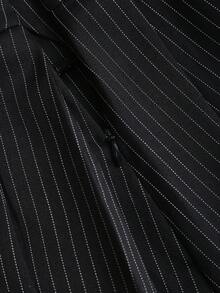 Sweetra 女士新款优雅复古性感系带A字超短裙 - 黑色 - 查看 5
