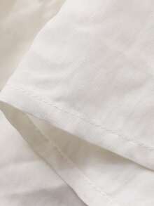 DAZY Áo hai dây dài ngang gối cổ chữ V không tay, hở lưng, buộc dây, kiểu dáng thường ngày dành cho nữ. - trắng - Xem 8