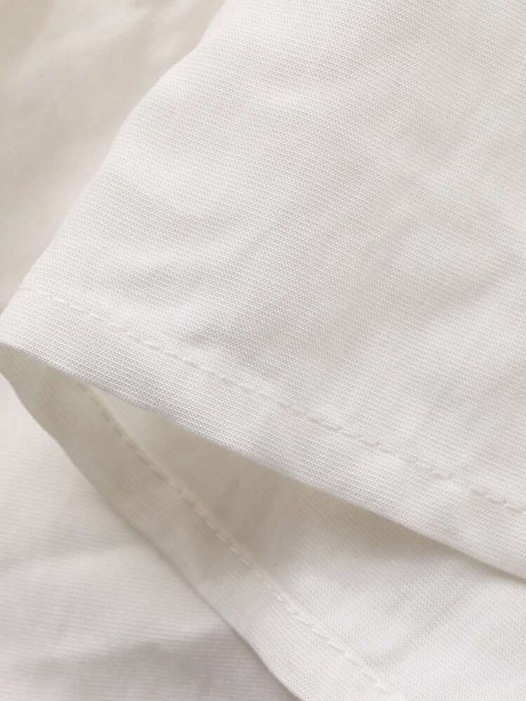 Women's V-Neck Sleeveless Backless Tie Casual Mid-Length Camisole Shirt