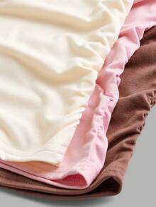 SHEIN Girlism 3件套 少女修身休闲运动吊带背心基础款上衣 - 粉色 - 查看 6