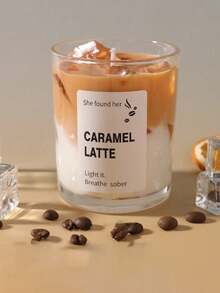 1PC, Coffee Cup Shaped Jelly Candle (Iced Coffee/Caramel Latte) - Long Lasting Plant Fragrance, (Relaxing In Living Room/Bedroom) Candlestick Suitable | Home Decoration, Ramadan/Valentine's Day/Carnival/Easter/Party Gift, Wedding Accessories, Coffee Enthusiast Exclusive Gift, Suitable For Both Men And Women - Multicolor - View 8