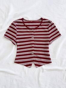 Soleia Áo khoác cardigan cổ tròn dệt kim họa tiết dành cho nữ đi nghỉ mát có nơ trang trí và nút kim loại, viền bo gấu, phù hợp cho ngày lễ, hẹn hò, trà chiều, bãi biển, du ngoạn, tham quan thành phố, lễ hội âm nhạc, kỳ nghỉ theo phong cách Boho - Nhiều màu - Xem 4
