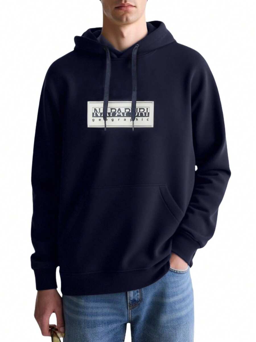Napapijri Men's Hoodie Navy Blue - BLU MARINE - View 1