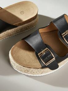 Solecia 女士平底凉鞋 - 黑色 - 查看 6