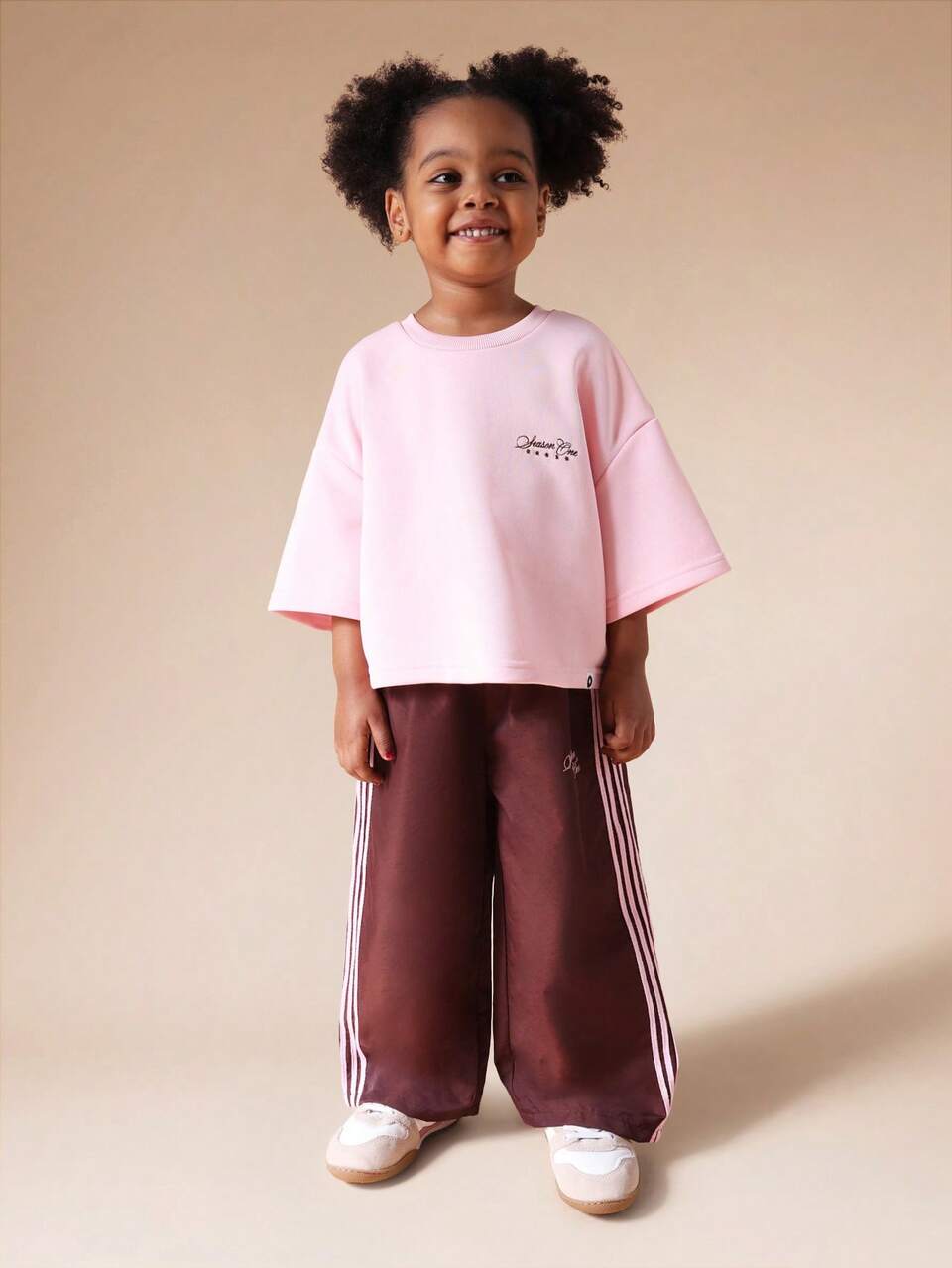 Ensemble T-shirt oversize et pantalon de survêtement à jambes larges