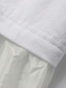 DAZY Tween Girl Collared Button Half Placket Animal Print Casual Vacation Everyday Short Sleeve Dress - White - View 8