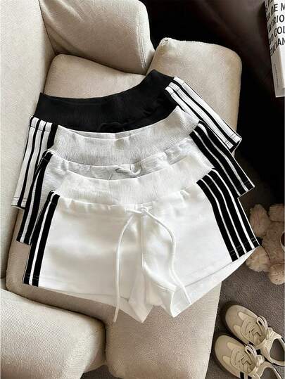 GlowEve Petite Medela 高腰抽绳休闲短裤，夏季假日