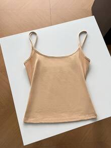 Tseoso 3 件套休闲修身女式吊带背心，95% 纯棉，适合夏季，复古，可爱夏季上衣，柔软女孩，夏季外出单品，居家，返校，秋季女装，百搭， - 彩色 - 查看 4