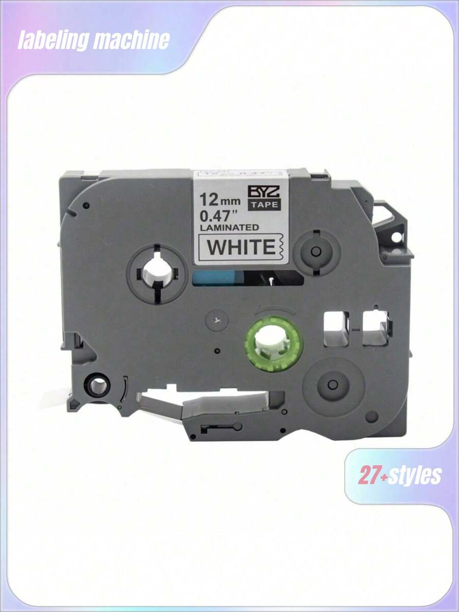 1pc TZe-231 12mm Label Tape Compatible Brother TZe Tape TZe231 Tze131 Tze-631 Tze-531 Tze-731 Tze-431 For Brother Marker PTD450 TZ-White-Label Tape 231 131 Laminated Tape 631 431 531 Labeling Ribbon Compatible With Brother PT-H110 Label Maker Random Sending Back To School - Multicolor - View 1
