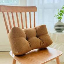 1pc [Multi-Color Options] Waterproof & Stain-Resistant Linen Lumbar Pillow - Office Sitting Support Cushion, Sofa Backrest, Car Seat Pad, Breathable Student Dorm Seat Cushion, Home Lumbar Support - Multicolor - View 16