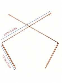 Copper Exploration Rod -99.9% Pure Copper, 2 Cylindrical Exploration Rods - Can Be Used For Ghost Hunting, Water Exploration, Treasure Hunting, Searching For Buried Objects, Etc - Bronze - View 11