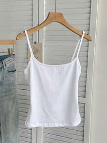 Tseoso 3 件套休闲修身女式吊带背心，95% 纯棉，适合夏季，复古，可爱夏季上衣，柔软女孩，夏季外出单品，居家，返校，秋季女装，百搭， - 彩色 - 查看 4