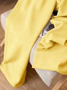 Resyla Y2K Style Cute Lemon Fruit Pattern Embroidered Ladies' Sweatpants, Vibrant Yellow Casual Ladies' Sweatpants - Yellow - View 3