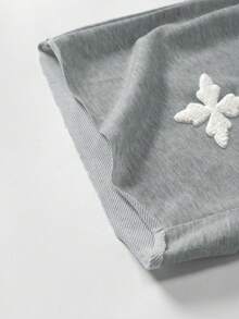 Manfinity EMRG Men's Street Style Embroidered Pattern Shorts - Grey - View 6