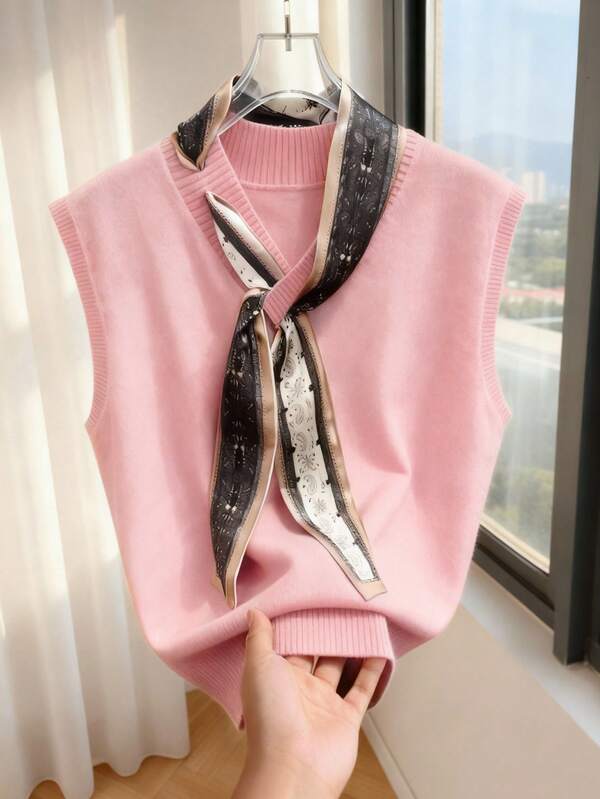 GlowEve 优雅设计女士围巾领带针织背心