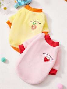 PETSIN Áo khoác và áo hoodie nhung mềm mại mùa Thu/Đông cho thú cưng – Áo len ấm áp mềm mại với khóa cài tiện dụng cho chó, mèo và các động vật nhỏ, thích hợp mặc trong nhà và ngoài trời. - Nhiều màu - Xem 1