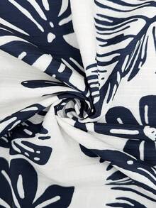 Selianne 女士优雅印花高腰A字裙，适合春夏度假穿着 - 彩色 - 查看 7