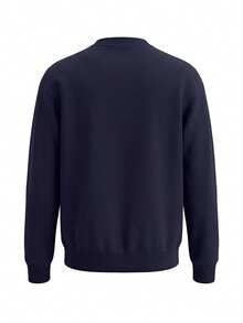Men's Sweatshirt Navy Blue - BLU MARINE - View 5