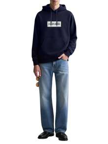 Napapijri Men's Hoodie Navy Blue - BLU MARINE - View 3