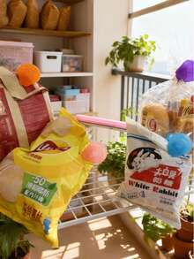 Joivida Kẹp niêm phong từ tính hình hoa 3D sáng tạo, kẹp túi đựng đồ ăn nhẹ và thực phẩm hình cánh hoa dễ thương, nam châm tủ lạnh, kẹp giữ ẩm giúp giữ tươi cho nhà bếp. - Nhiều màu - Xem 13