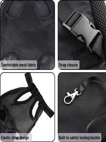 1 Pc Legs Out Front Pet Dog Carrier ,Front Chest Backpack ,Pet Cat Puppy Tote Holder Sling Bag For Small Puppy Keep Cat Carrier Cat Bag - Black - View 5