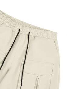 Manfinity Roghcode Quần short nam - Màu be - Xem 4