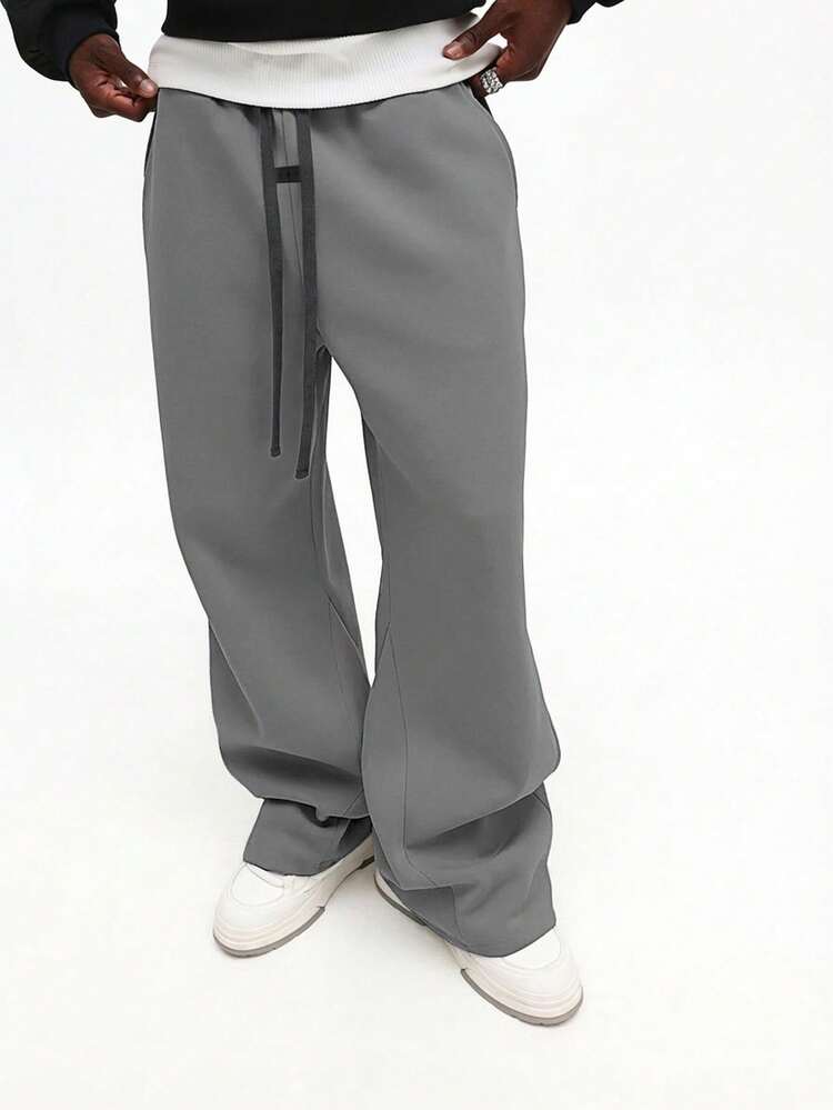 Essential Flare Fit Jogger Sweatpants With Drawstring