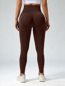 Velisys 女士纯色简约休闲运动紧身裤 - 彩色 - 查看 5