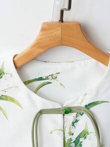 GlowEve Women's Sleeveless Printed Crop Top Knit Top - Green - View 3