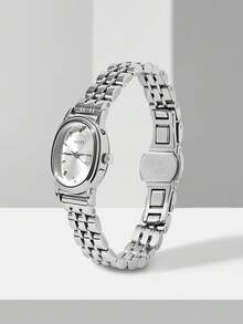 MOTF PREMIUM Reloj de mujer con correa de acero ovalada en color plateado - Plata - Ver 3