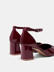 CUCCOO CURVES Women Shoes Women's Pointed Buckle Design Everyday Versatile Fashion Wide Last High Heels - Multicolor - View 3