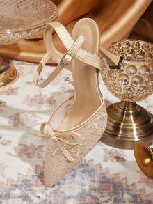 CUCCOO TILAWA Women Heeled Sandals - Apricot - View 3