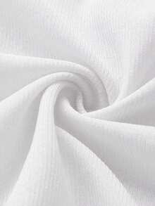 Swim Basics Women's Solid Color Side Knot Cover-Up & Mini Skirt Set, Vacation - White - View 4