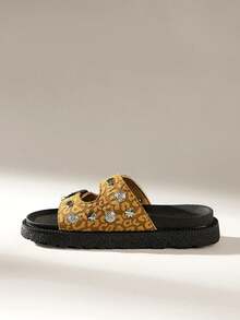 Solecia Women Platforms & Wedge Sandals - Yellow - View 7