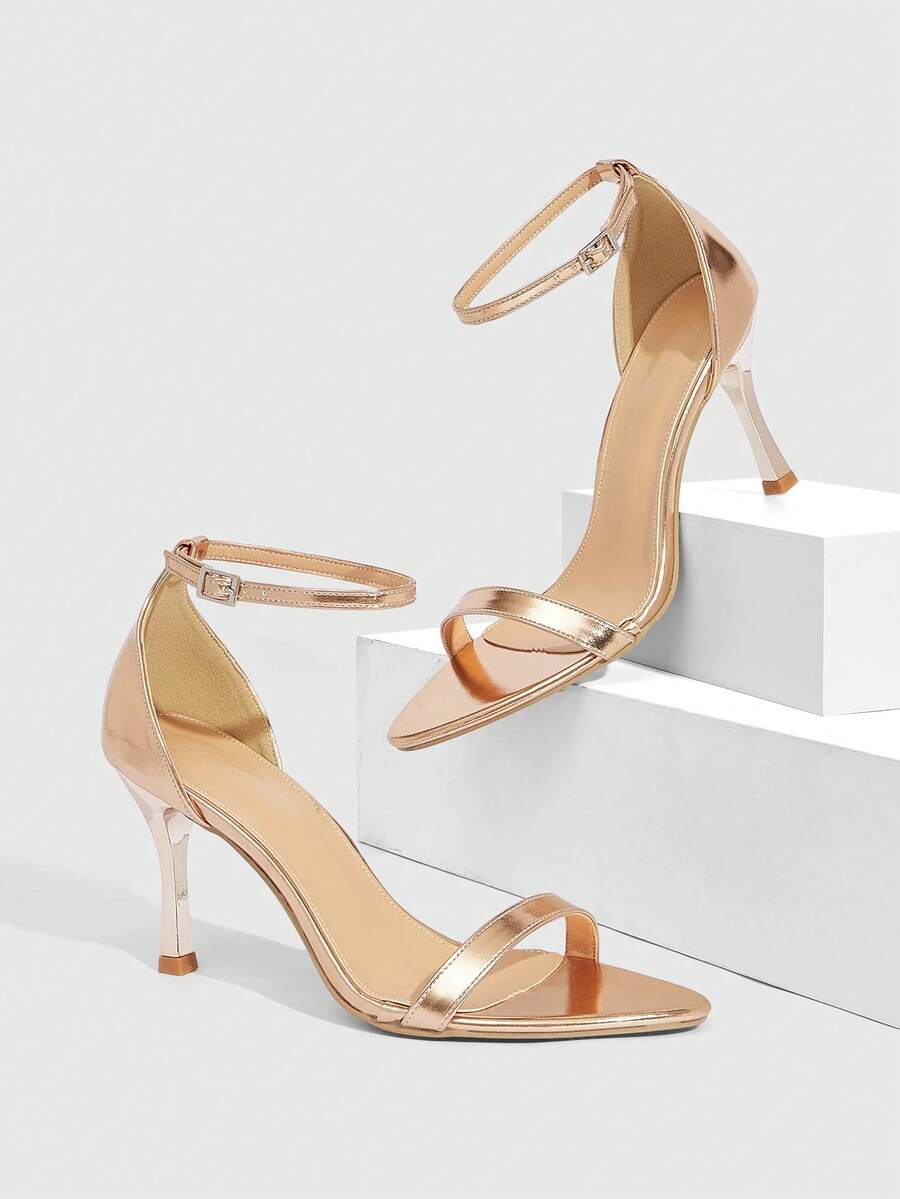 CUCCOO SZL Women Heeled Sandals Valentine's Day - Champagne gold - View 1