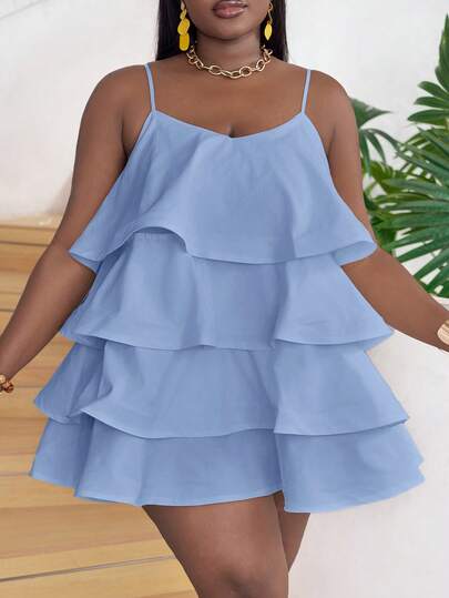 Slaydiva Slayr Plus Size Sexy Red Sheer Lace-Up Multi-Layer Mesh Surprise Heavily Embellished Prom Dress/Skirt Layered Ruffle Dress Baby Blue Dress Women Blue Vacation Dress Ruffle Romper Blue Dress Short Women's Dress Y2k Dresses Zanzea Dress For Women Woman Dress Wow Dress