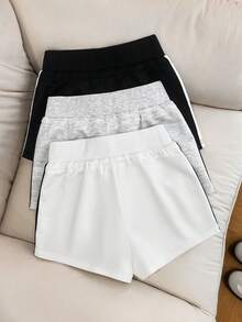 GlowEve Petite Medela 高腰抽绳休闲短裤，夏季假日 - 彩色 - 查看 2
