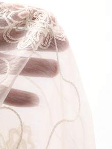 DAZY Cap Sleeve Frill Trim Camisole Dress, Elegant Office Wear Dress Wedding Guest Dress - Beige - View 8