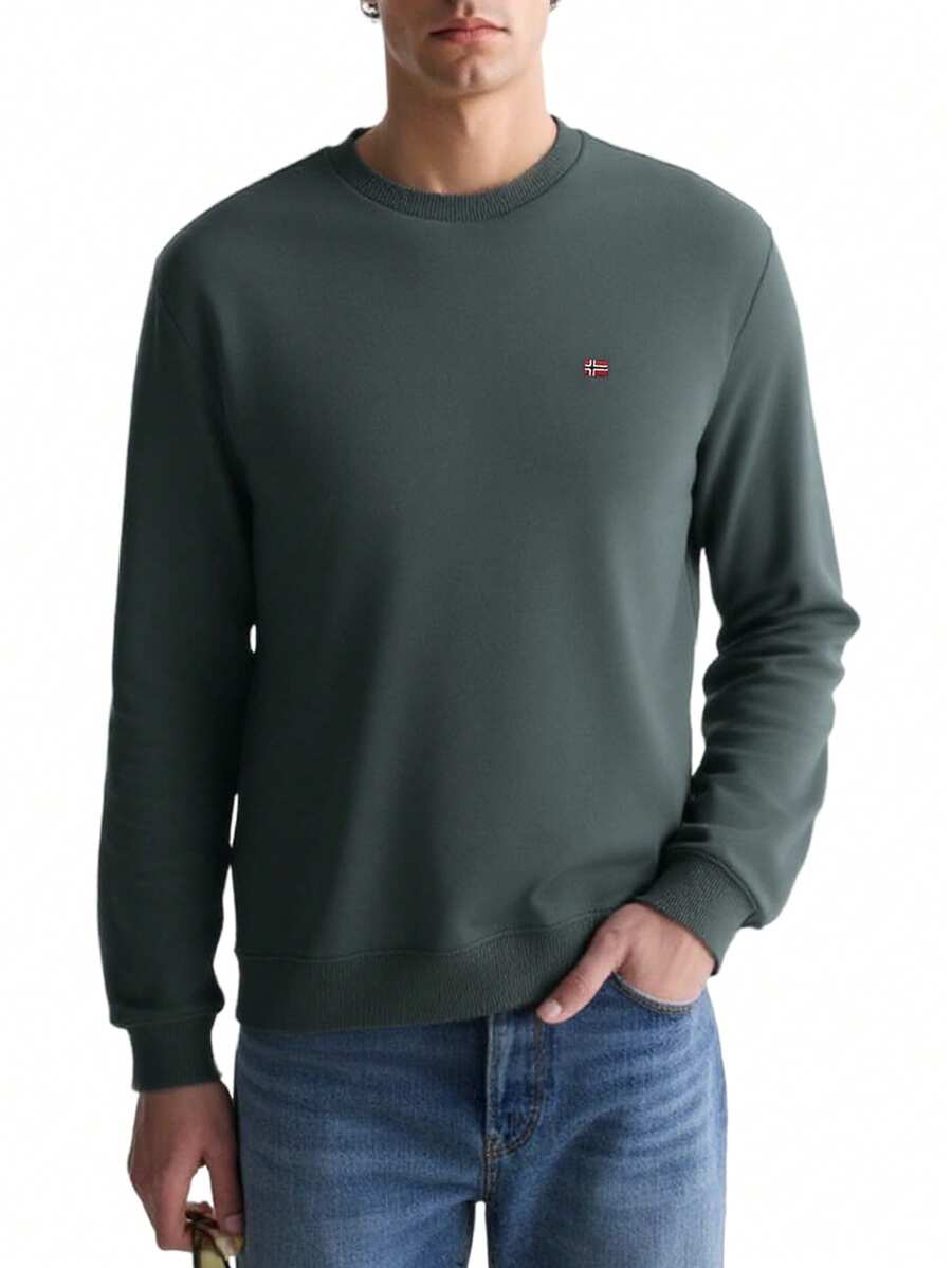 Napapijri Men's Sweatshirt Green - GREEN URBAN - View 1