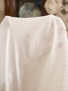 Women's French Elegant Embroidered Lace Patchwork Tie-Up Robe Sleepwear Set - White - View 7