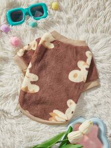 PETSIN 1 Pc Cute Brown Bear Plush Fleece Warm Pet Sweatshirt - Multicolor - View 9