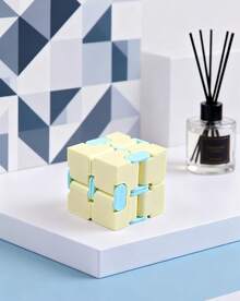 MINKOJA 1-Pack Infinity Cube Fidget Toy - Creative Stress Relief Flip Cube In Pocket-Sized Macaron Colors - Multicolor - View 10