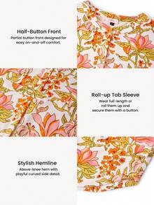 LUVLETTE Đầm ngủ dài tay cài cúc đơn giản bằng cotton mềm mại dành cho nữ, thích hợp mặc nhà hoặc đi chơi. - màu xanh lá - Xem 4